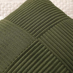 MIULEE Olive Green Decorative Euro Sham Pillow Covers 24x24 Inch - Image 5
