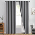 Yakamok 100% Blackout Curtain Panels 84 inches Cold and Light Blocking Drapes by Yakamok