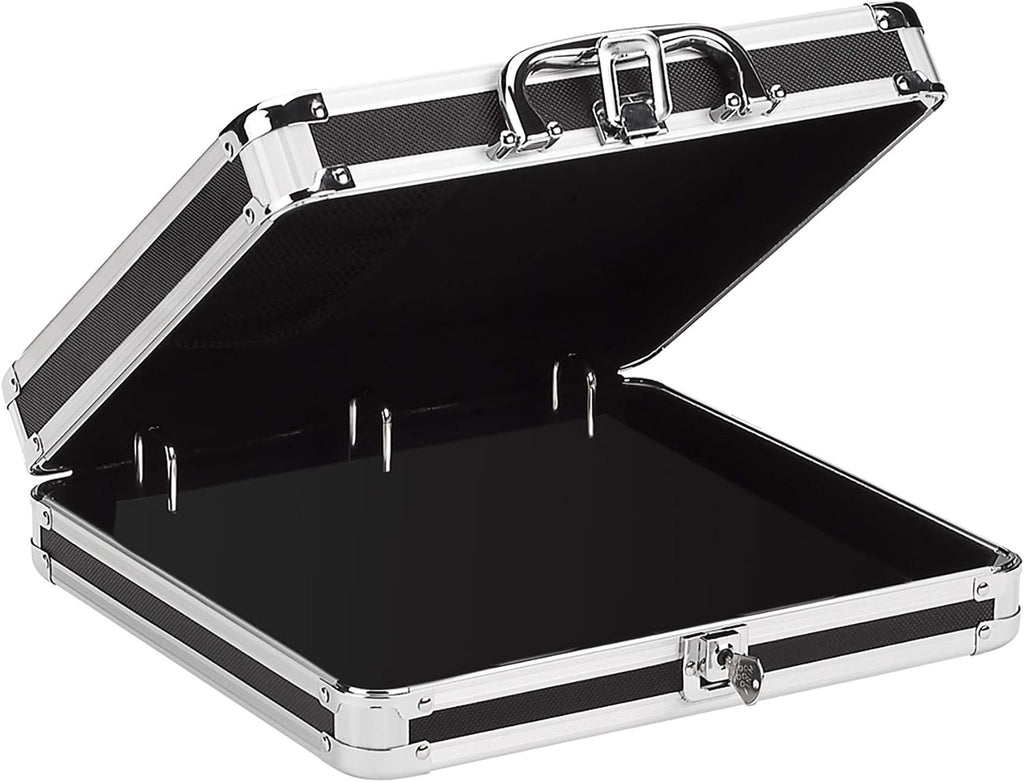 Vaultz Locking DVD Storage Case, 128 CD Holder, Video Game Organizer, Black
