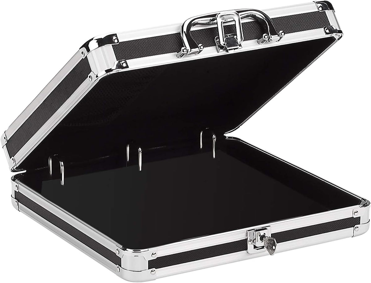 Vaultz Locking DVD Storage Case, 128 CD Holder, Video Game Organizer, Black