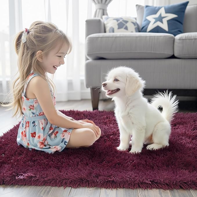 8x10 Area Rugs for Living Room Bedroom, Large Area Rug Shaggy Carpet Soft Plush - Image 7