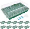 MIXC 10Pack Seed Starter Tray, 400Cell Mini Propagator Greenhouse Grow Kit