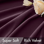MIULEE Dark Purple Velvet Curtains 90 inches - Image 4