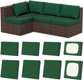 8Pcs Stretch Patio Cushion Covers, Outdoor Couch & Sofa Replacement Slipcovers by VORSHAPE