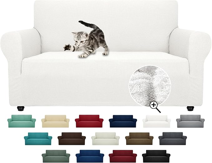 ZNSAYOTX Super Stretch Couch Cover Love Seat Sofa Covers by ZNSAYOTX
