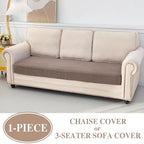 Couch Cushion Cover Chaise Lounge Cover Washable Separate Seat Chaise Couch - Image 3