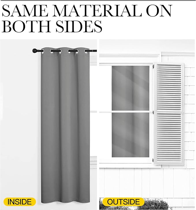 NICETOWN Thermal Insulated Grommet Blackout Curtains, Kids Window Drape Panel - Image 6