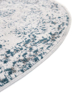 Unique Loom Sofia Collection Area Rug - Casino (3' 3" Round, Light Blue/Ivory)