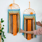 Artilady Macrame Wall Hanging Tapestry, Boho Sun Art Decor Dream Catcher
