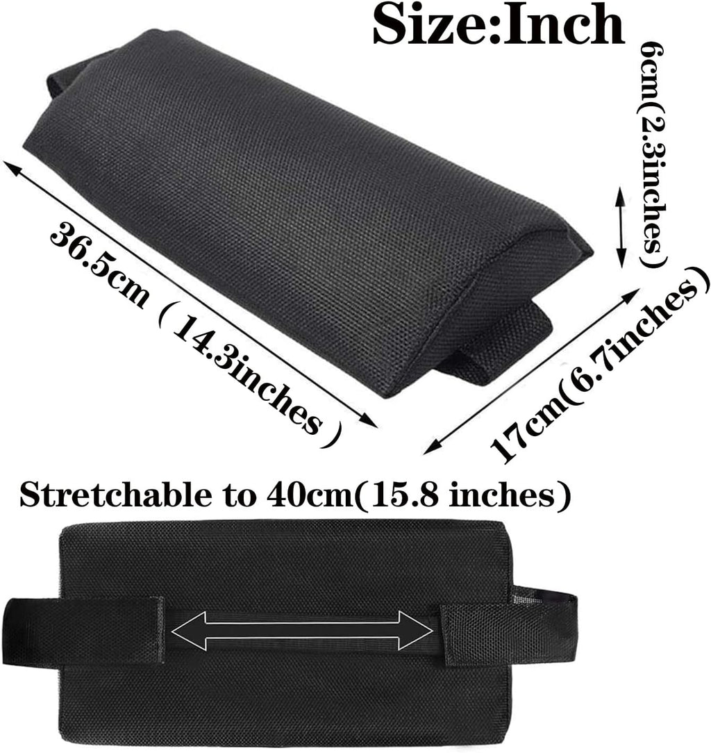 Ostlttyn Zero Gravity Chair Pillow Replacement, Black, 14.3x6.7x2.3 inches, Foam Fill, Modern Style, Head Support, Comfortable & Durable, Breathable Fabric, Removable Cover