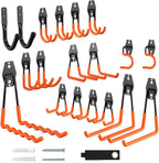 20 Pack Garage Storage Hooks with Anti-Slip Coating &Extension Cord Strap