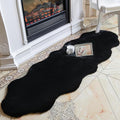 ThreadGlobe Fluffy Faux Rabbit Fur Rug Runner 2'x6', Ultra Soft & Non-Slip Rugs by Unknown