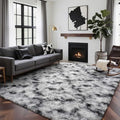 5x7 Ft Large Shag Rugs for Bedroom Living Room Decor for Men Boys, Tie Dyed by Cuzwlovita