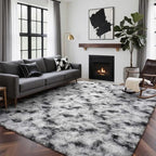 5x7 Ft Large Shag Rugs for Bedroom Living Room Decor for Men Boys, Tie Dyed by Cuzwlovita