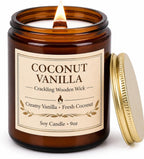 Fall Scented Candles Gift Set, 2 Pack 9oz, Pumpkin Chai & Balsam Cedar