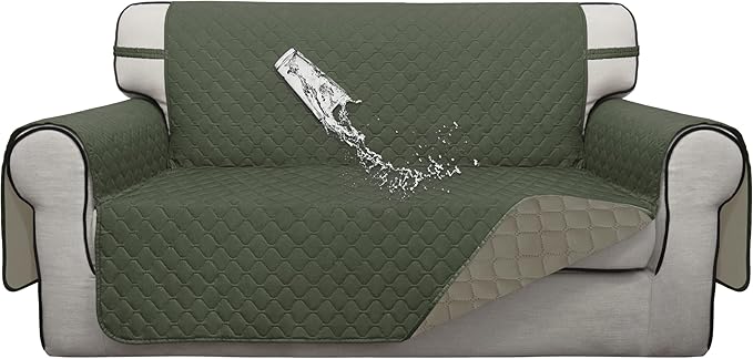 ISSUNTEX Double Protection 100% Waterproof Loveseat Sofa Covers by ISSUNTEX
