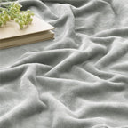 BEDELITE Fleece Blanket Light Grey Throw Blankets - Image 3