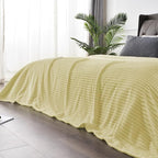BEDELITE Fleece Blanket Twin Size – 3D Ribbed Jacquard Soft and Warm Decorative - Image 5