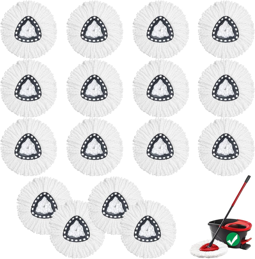 10Pack Spin Mop Replacement Heads,100% Microfiber,Household Floor Cleaning
