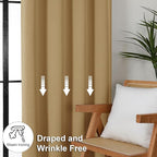 Simplebrand Ava Gold Blackout Curtains - Image 7