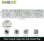 HEBE Hallway Runner Rug 2'x10' Washable Vintage Distressed Area Rugs Non Slip - Image 2