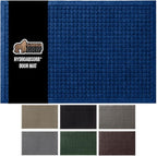 GORILLA GRIP® Ultra Absorbent Front Door Mat Outside Entrance, Traps Dirt and by GorillaGrip