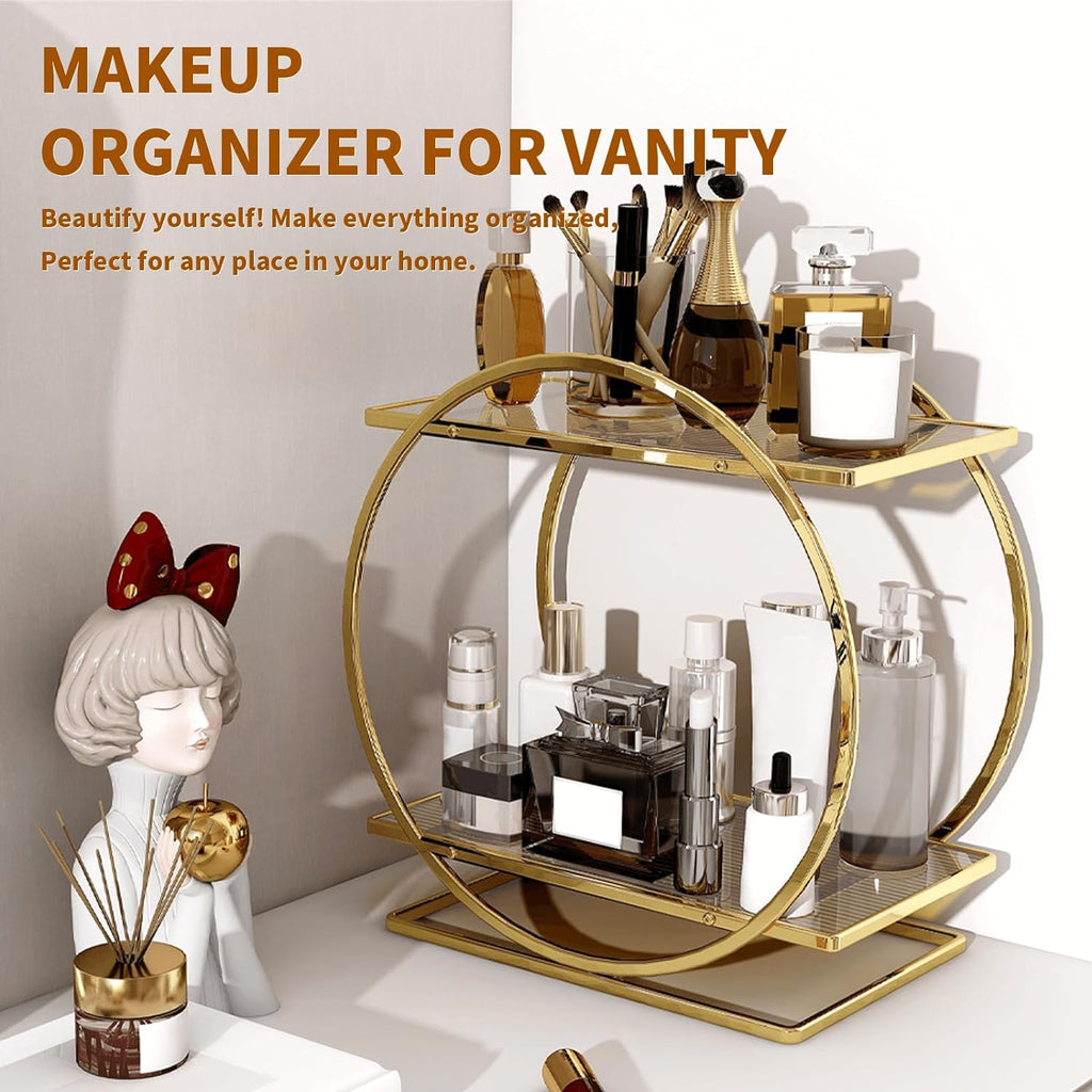 Perfume Organizer, 2-Tier Bathroom Countertop Organizer and Storage