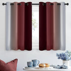 SimpleHome Ombre Room Darkening Curtains 36 inches Length - Image 2