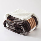 PU MEI Sherpa Blanket Twin Plaid Thick Bed Blanket, 60”*80” Super Soft Flannel - Image 8