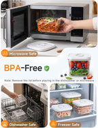 FEPPO Vacuum Sealers Containers for Food Storage, 3 Pcs Set