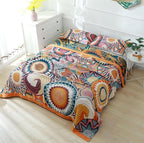 MSGKV Boho Throw Blanket for Bed 60"x80" 100% Cotton Couch Twin Size Blanket - Image 8