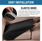 H.VERSAILTEX Velvet Stretch Couch Cushion Cover Plush Cushion Slipcover - Image 4