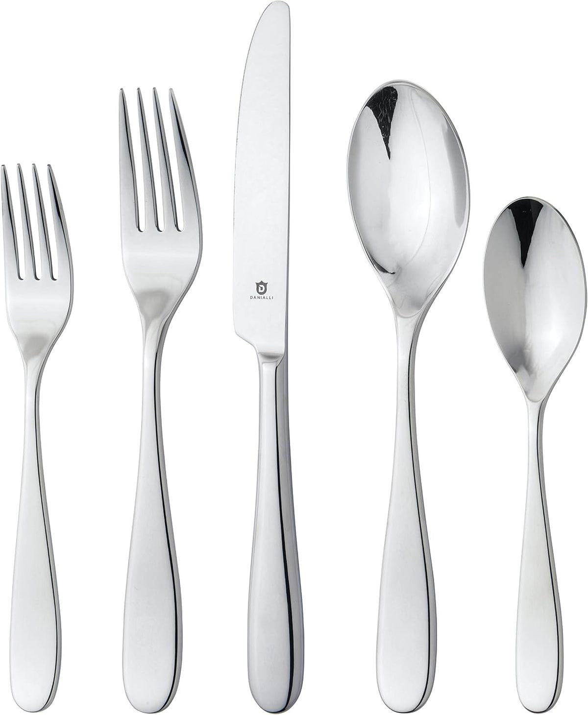 Danialli Silverware Set for 8, 18/10 Stainless Steel (40-Piece, Fidenza)