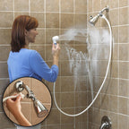 Rinse Ace Snap 'N Spray Quick-Connect and Detachable Shower Hose with On/Off Sprayer, White, 6-Foot