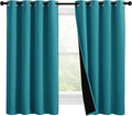 NICETOWN 100% Blackout Curtains 57 inches Long, Double-Deck Completely Blackout by NICETOWN