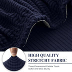 Couch Cushion Covers for Sectional Sofa L Shape Washable Separate Seat Chaise - Image 4