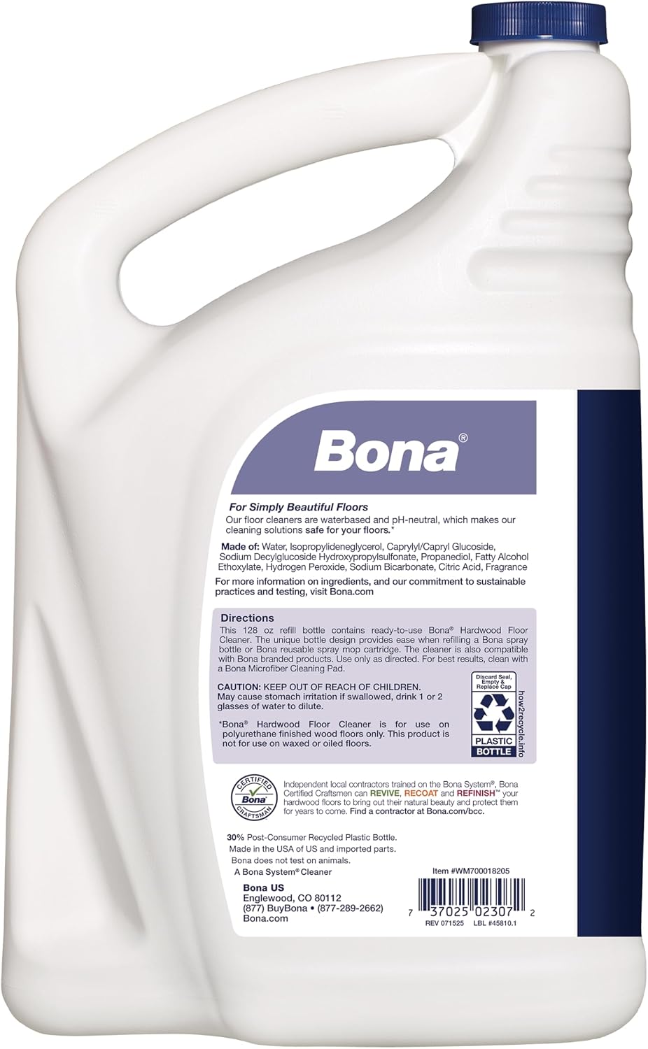 Bona Hardwood Floor Cleaner Refill - 128 fl oz - Lavender Thyme Scent