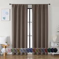 Simplebrand Ava Brown Blackout Curtains by Simplebrand