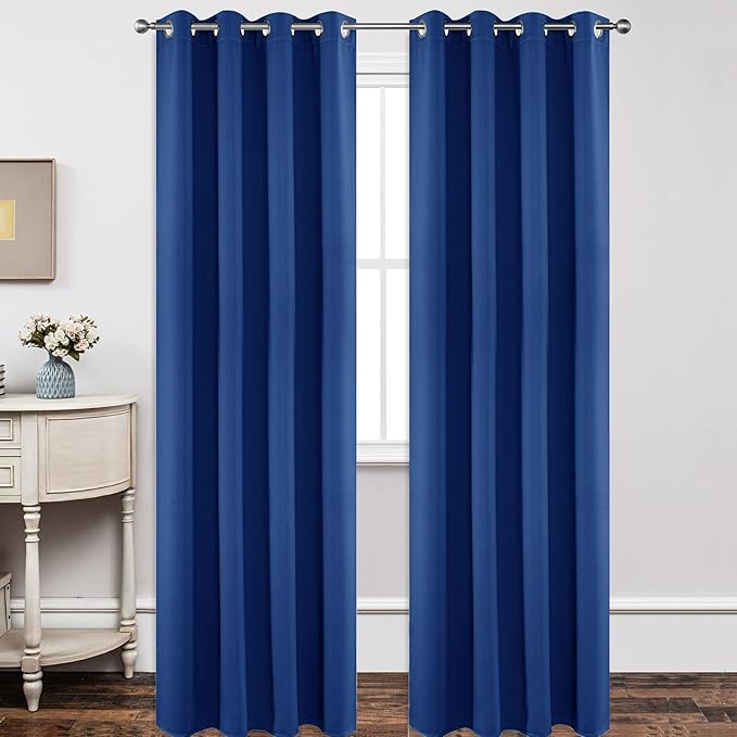 Joydeco Blackout Curtains 120 inches Long 2 Panels Set, Thermal Insulated Long by JOYDECO