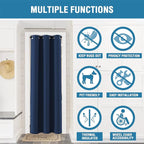 H.VERSAILTEX Doorway Curtain Blackout Closet Door Curtain Room Divider Window - Image 4
