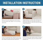H.VERSAILTEX 4 Piece Stretch Sofa Covers - Image 6