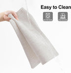 Homaxy Cloths Placemats for Dining Table Set of 6, 13" x 19", Beige