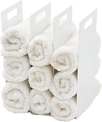 Yamazaki Home Tower Interlocking Towel Organizer - Bathroom Storage Shelf Rack - Steel