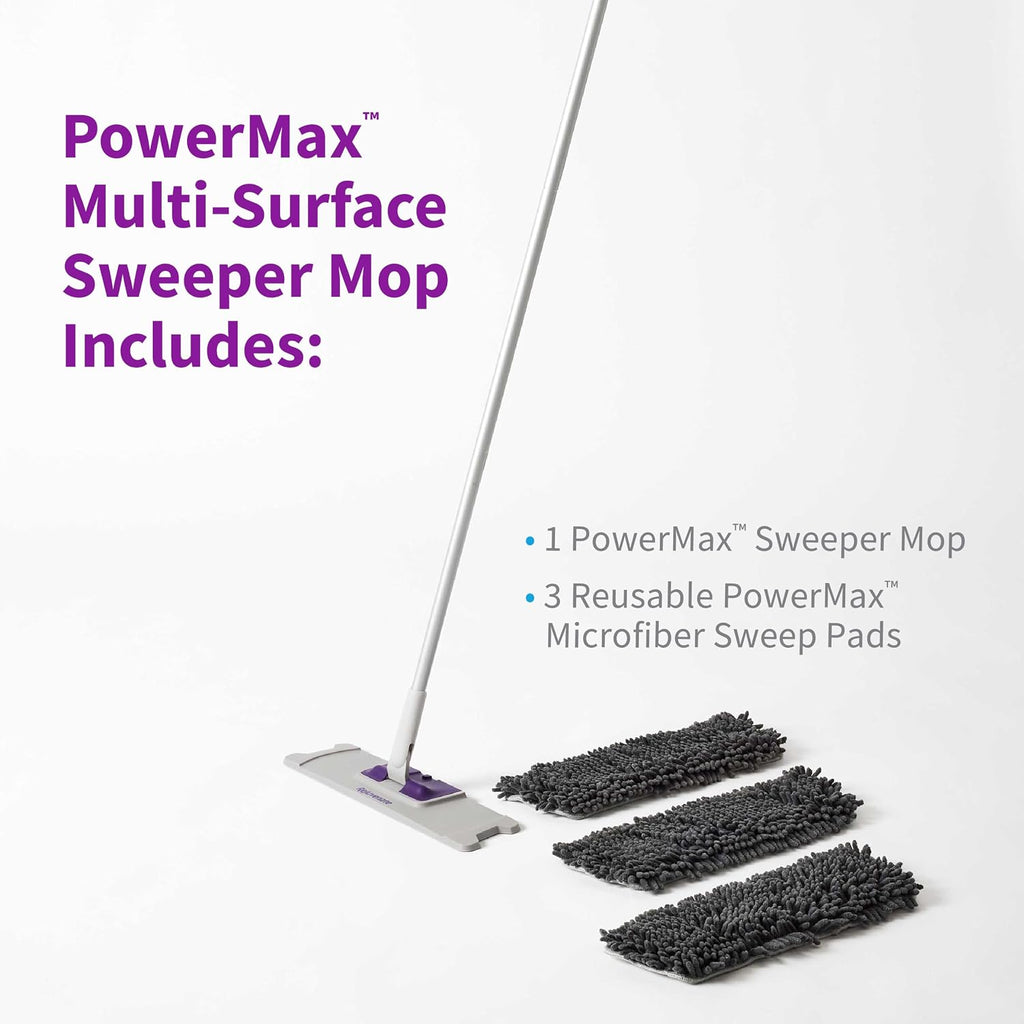 Rejuvenate PowerMax Multi-Surface Sweeper Mop for Floor Cleaning, 1 Count