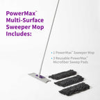 Rejuvenate PowerMax Multi-Surface Sweeper Mop for Floor Cleaning, 1 Count