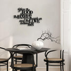 Bless the Food Metal Wall Decor - Scripture Room Decor Bible Quotes Wall Art Christian Home Decor for Living Room, Dining Room, Kitchen (Black)