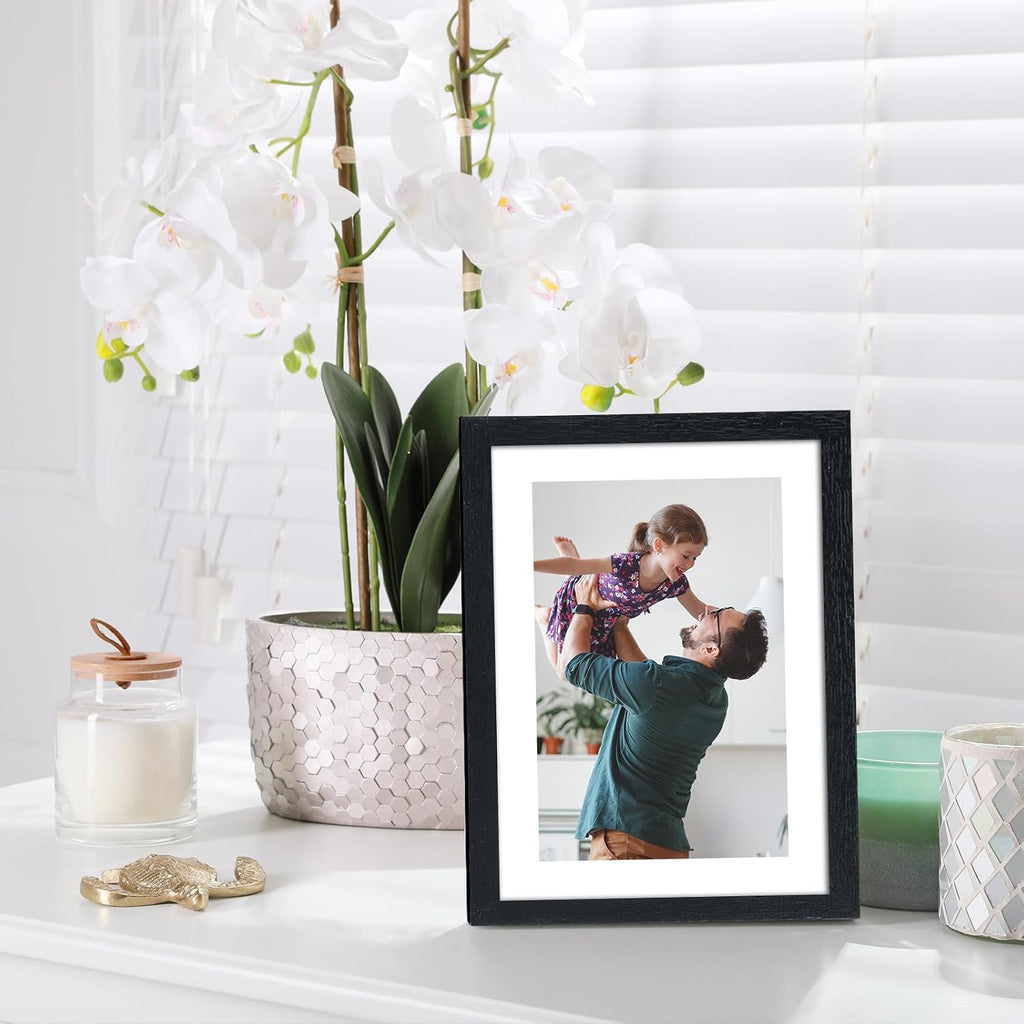 Fixwal Collage Picture Frames Set, 15 Pack, MDF, Black, 8x10, 5x7, 4x6