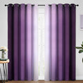 Yakamok Room Darkening Ombre Curtains 84 Inch Length, Light Blocking Grommet by Yakamok