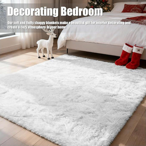 6x9 Fluffy Area Rug for Living Room, Shag Area Rugs for Bedroom - Image 2