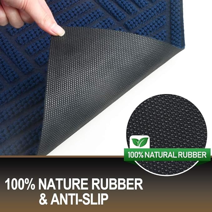Mibao Front Door Mat, Dirt Trapper Welcome Mat - Image 4